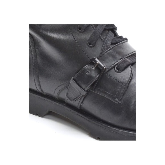 Alexander Wang Daria Black Buckle Combat Boots 37 / 7 - Picture 8 of 8